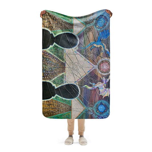 "The Observers" Arcturian LionsGate 37" x 57" Sherpa blanket